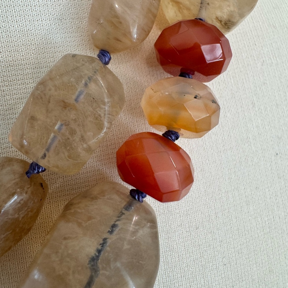 Gorgeous Quartz Double Strand with Brooch Accent - Picture 3 of 11